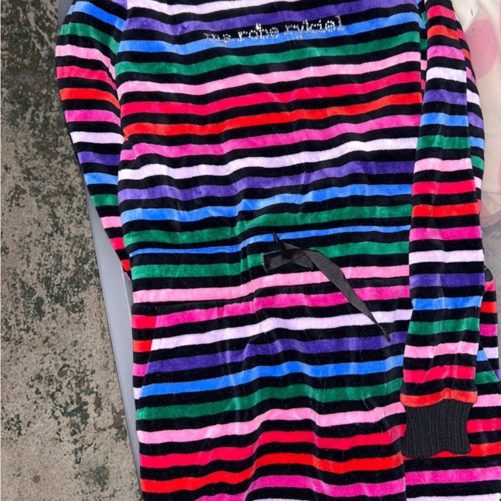 Sonia rykiel size 8 girls Striped Multicolor Long Sleeve Dress